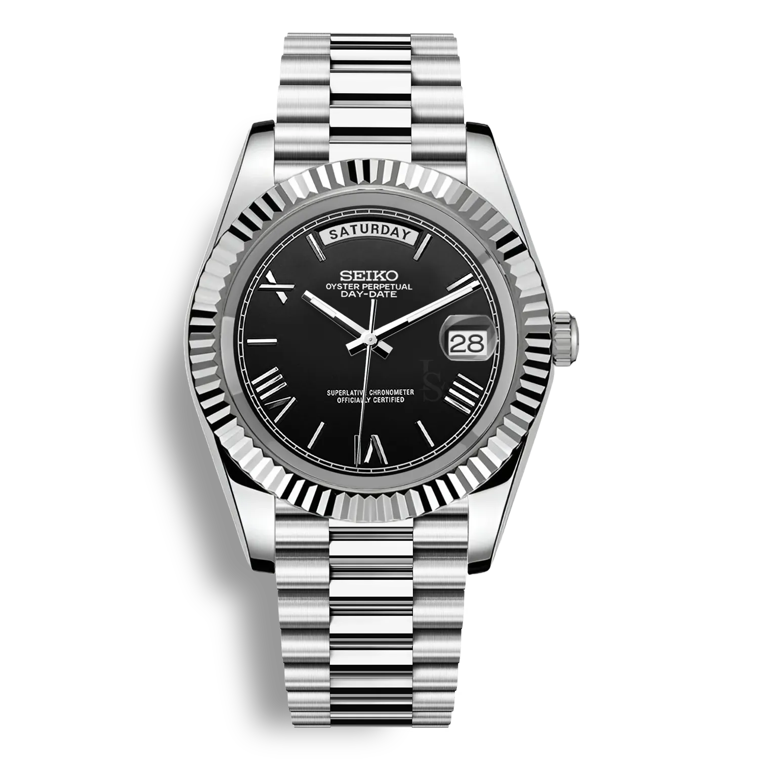 Seiko Mod Day-Date Noir